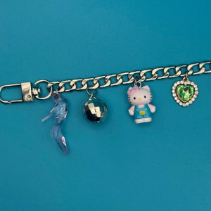 Mini Hello Kitty + Diet Coke Trinket   Chain - hello kitty sanrio japan kawaii rare vintage keychain vintage charms for bag nostalgia vintage keychains y2k collectible - Bag Crap
