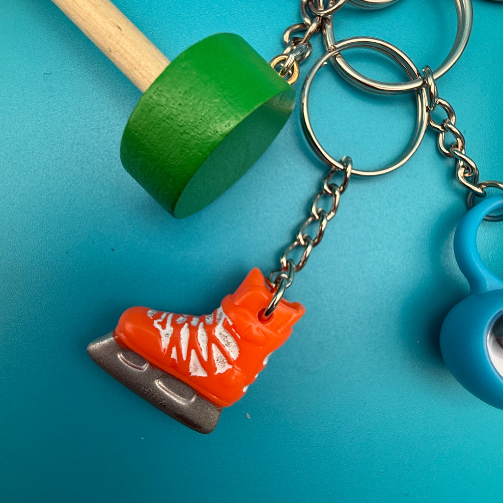 Vintage Blue Duffle Bag and Ice Skate Bag Charm Pack