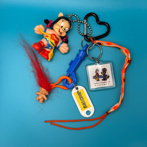 Bag Crap - Petunia Pig Mini Troll Vintage Keychain & Bag Charm Pack