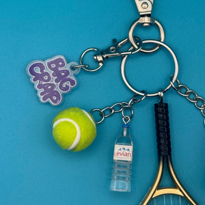 Retro Tennis Pink Glitter Sneaker   Pack - vintage bag charm packs nostalgia vintage y2k vintage keychain vintage charms for bag nostalgia vintage keychains y2k collectible - Bag Crap