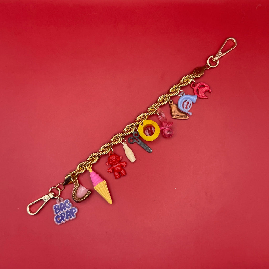 1:1 Vintage Trinket Gold Rope Chain Bag Charm