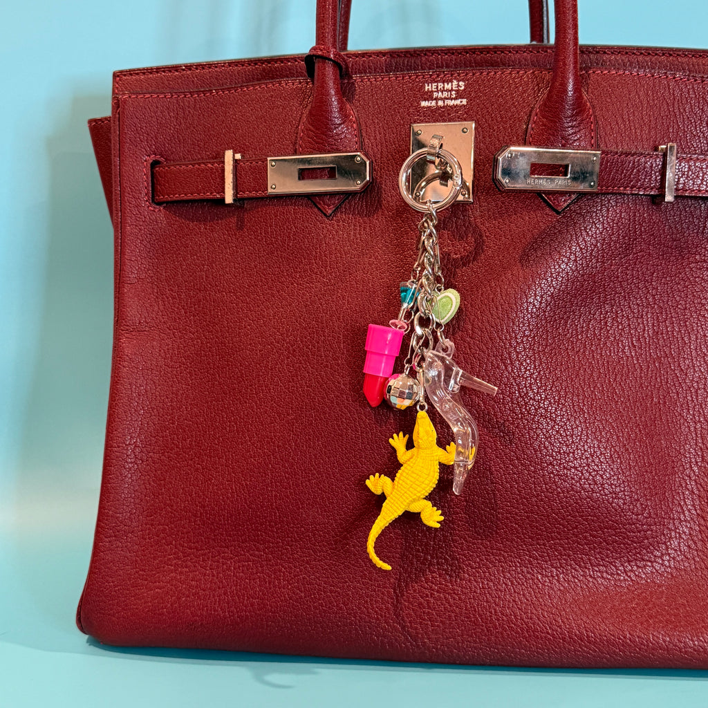 BAG CRAP x COSMOPOLITAN MAGAZINE: Glass Slipper Lipstick Charm Chain