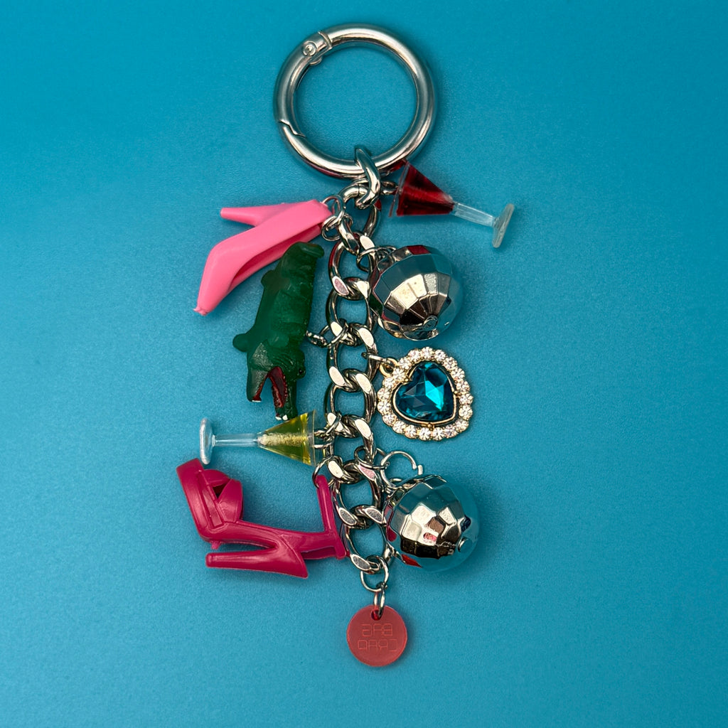 BAG CRAP x COSMOPOLITAN MAGAZINE: Vintage Pink Barbie Shoe CharmCharm Chain