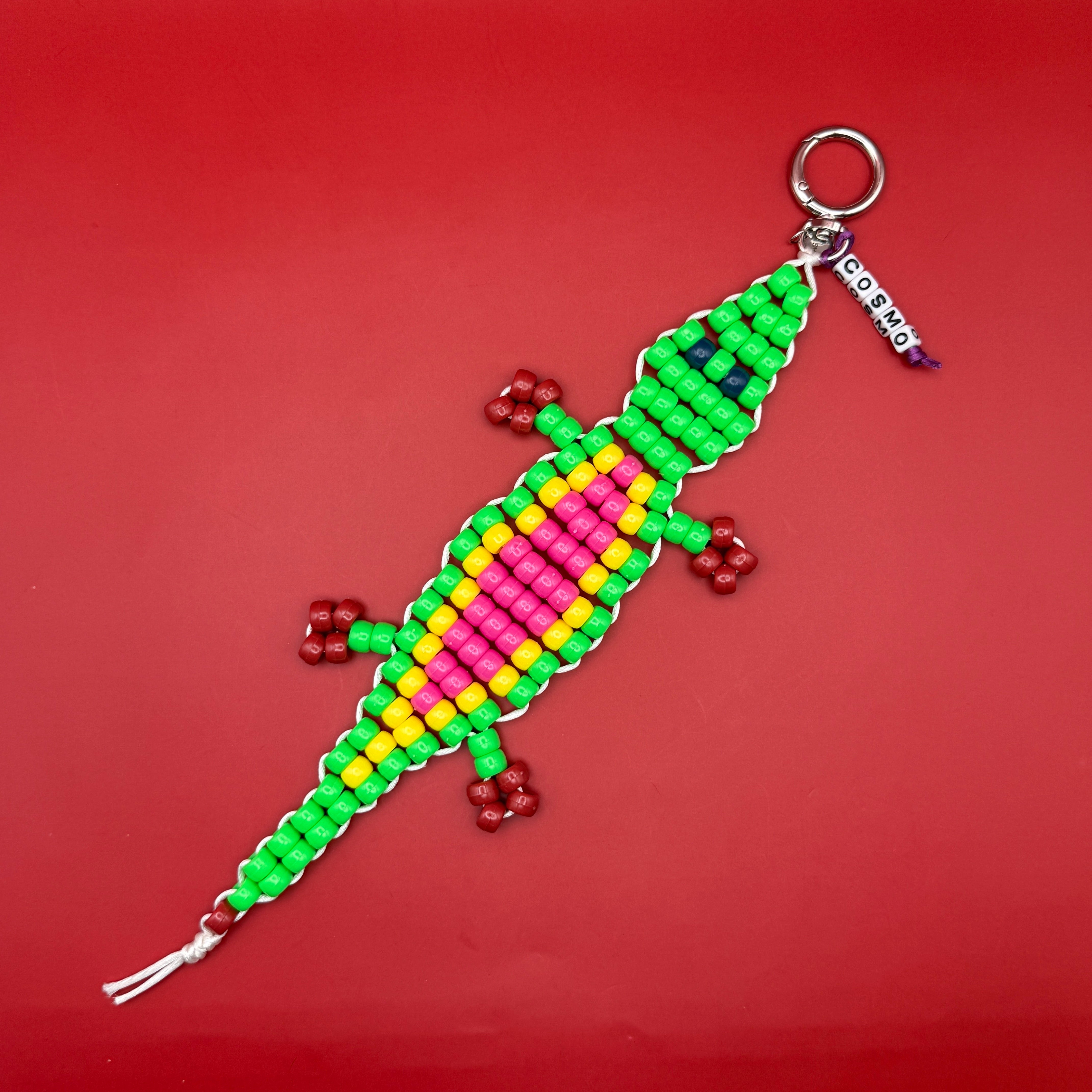 BAG CRAP Bead Buddy Alligator  s -  vintage keychain vintage charms for bag nostalgia vintage keychains y2k collectible - Bag Crap