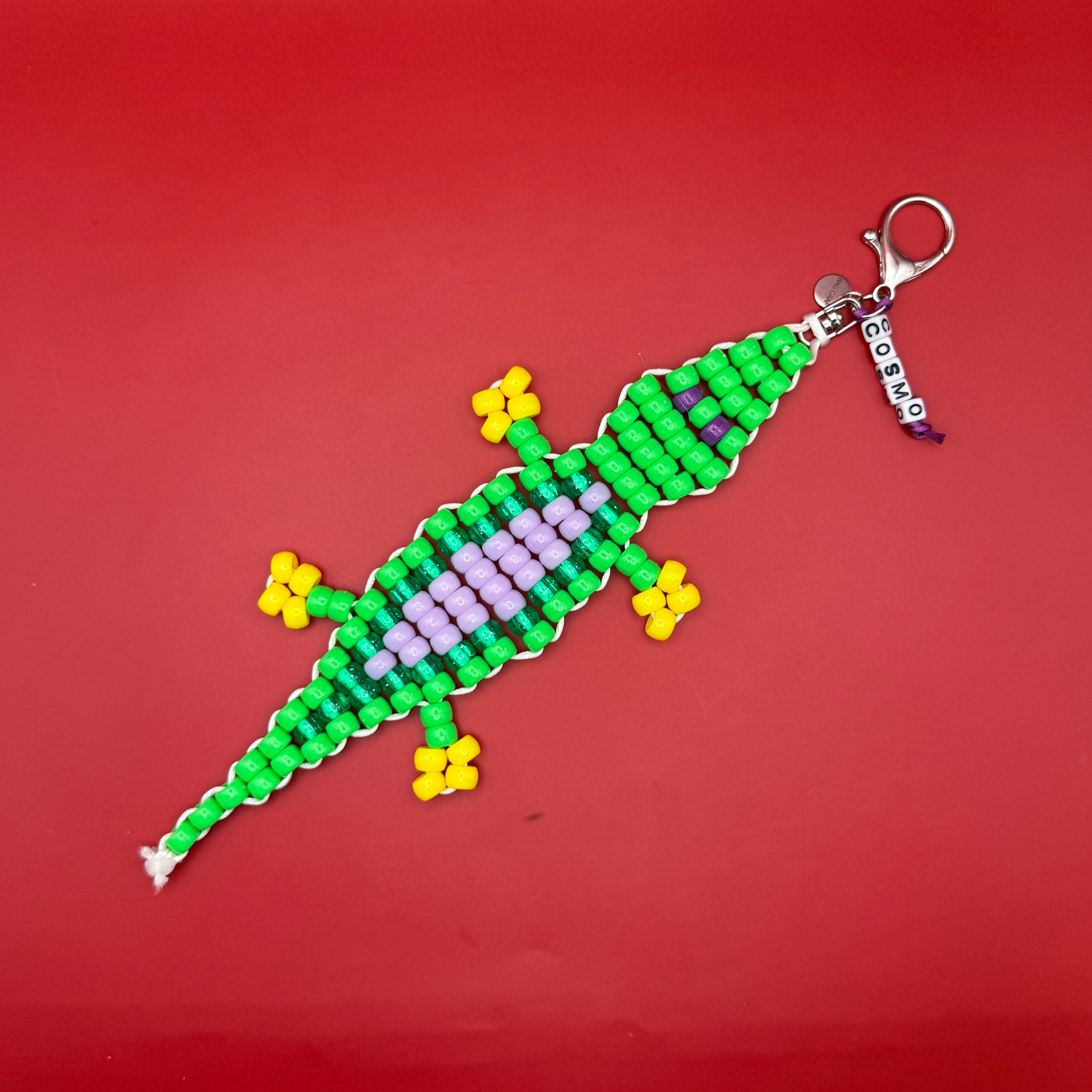 BAG CRAP Bead Buddy Alligator  s -  vintage keychain vintage charms for bag nostalgia vintage keychains y2k collectible - Bag Crap