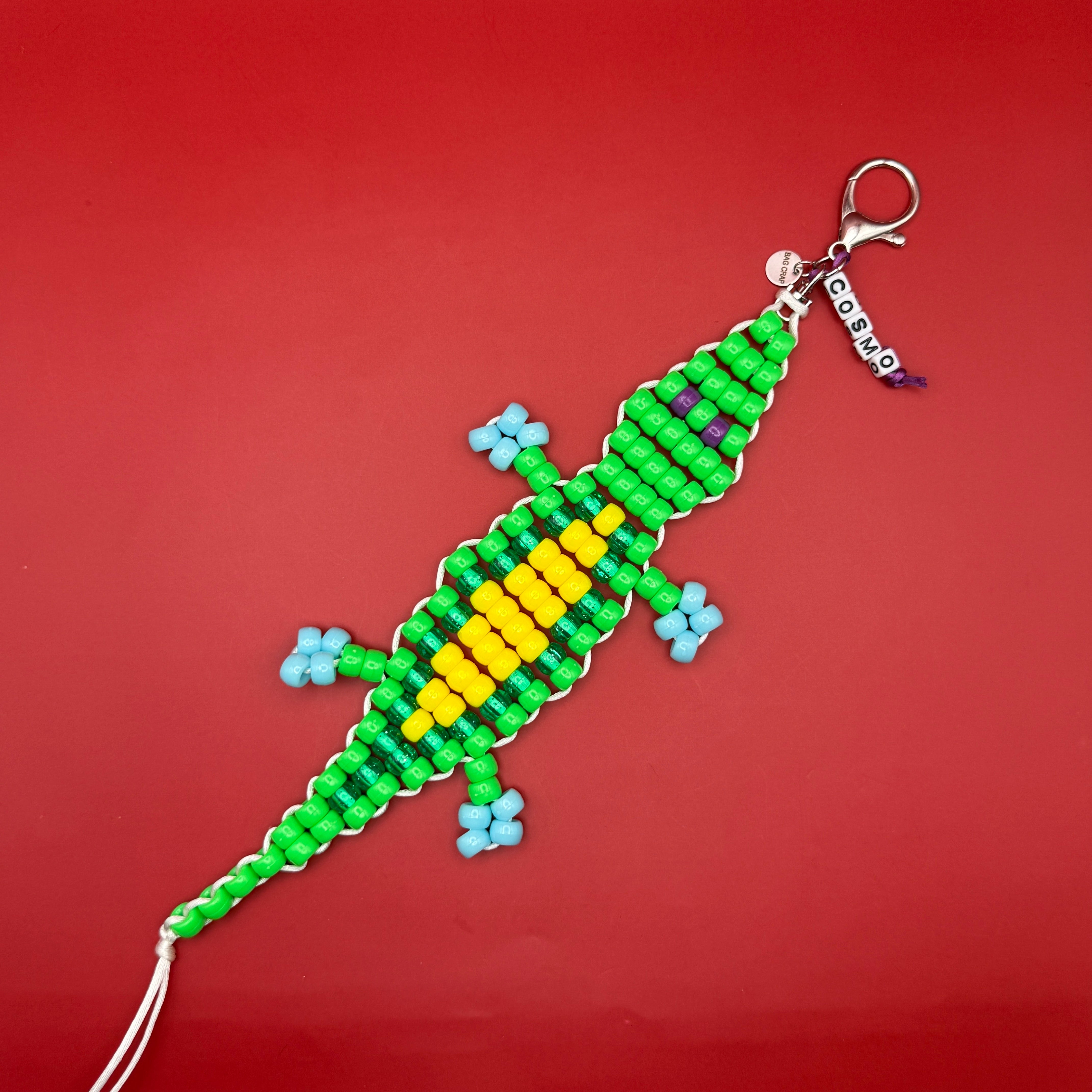 BAG CRAP Bead Buddy Alligator  s -  vintage keychain vintage charms for bag nostalgia vintage keychains y2k collectible - Bag Crap