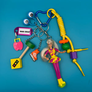 Retro Barbie   Pack - barbie doll toy pink rare vintage keychain vintage charms for bag nostalgia vintage keychains y2k collectible - Bag Crap
