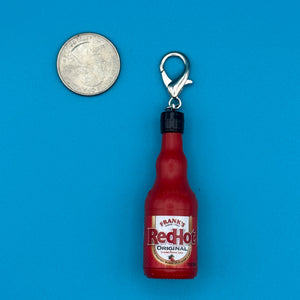 Mini Frank's RedHot Sauce -  vintage keychain vintage charms for bag nostalgia vintage keychains y2k collectible - Bag Crap