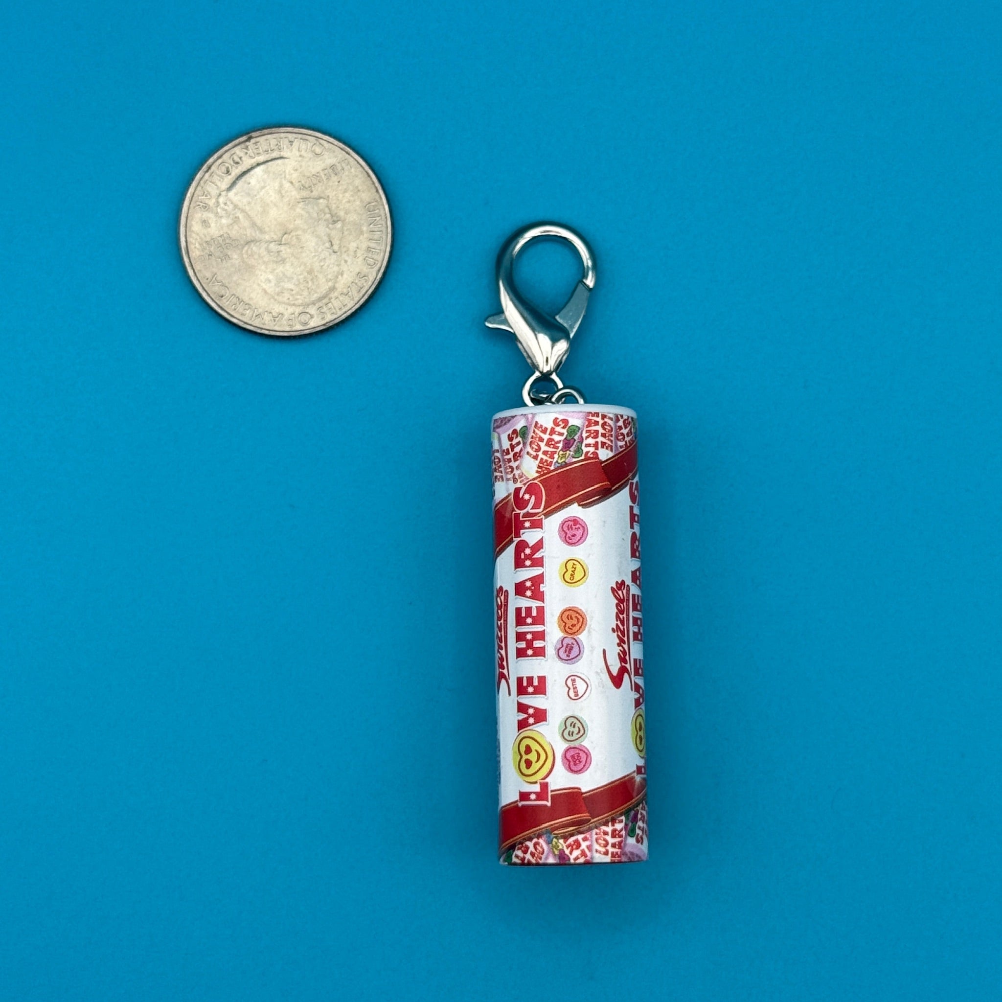 Mini Swizzels Love Hearts -  vintage keychain vintage charms for bag nostalgia vintage keychains y2k collectible - Bag Crap