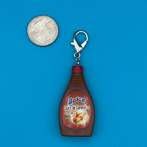 Mini Bosco Dulce de Caramel-O Syrup -  vintage keychain vintage charms for bag nostalgia vintage keychains y2k collectible - Bag Crap
