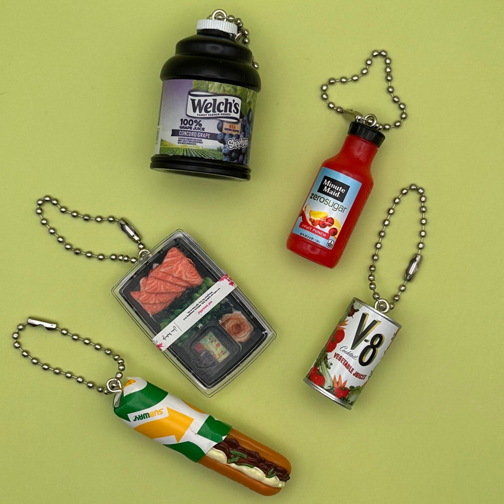 Assorted Mini Food & Grocery Bag Charms