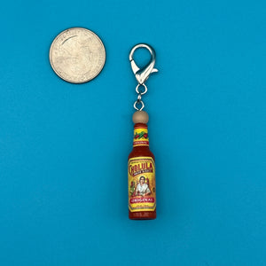 Mini Cholula Original Hot Sauce -  vintage keychain vintage charms for bag nostalgia vintage keychains y2k collectible - Bag Crap
