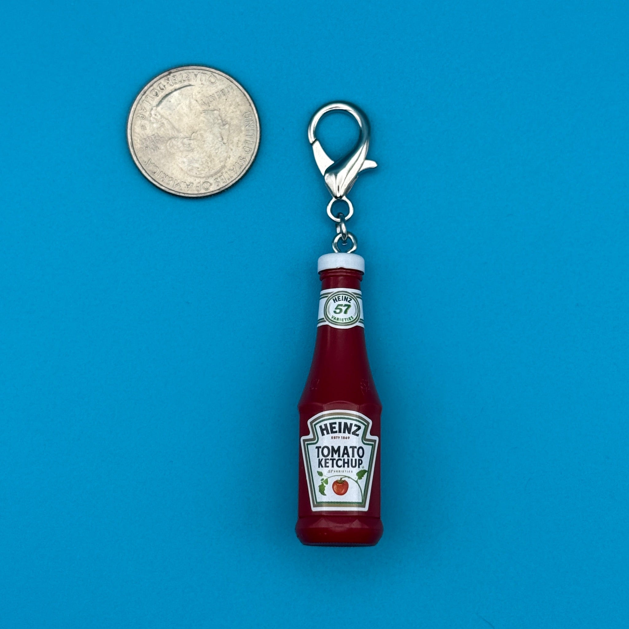Mini Heinz Tomato Ketchup -  vintage keychain vintage charms for bag nostalgia vintage keychains y2k collectible - Bag Crap