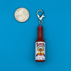 Mini Tapatío Hot Sauce -  vintage keychain vintage charms for bag nostalgia vintage keychains y2k collectible - Bag Crap