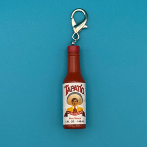 Mini Tapatío Hot Sauce -  vintage keychain vintage charms for bag nostalgia vintage keychains y2k collectible - Bag Crap