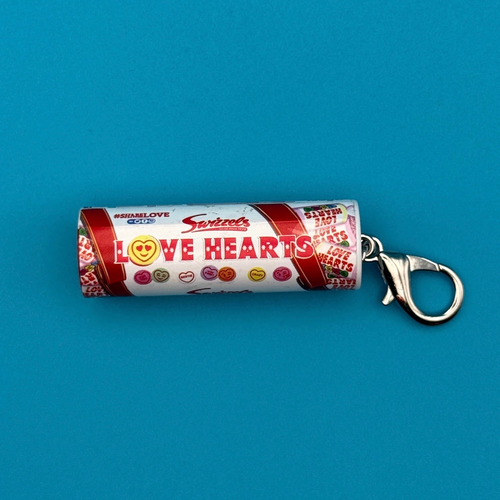Mini Swizzels Love Hearts -  vintage keychain vintage charms for bag nostalgia vintage keychains y2k collectible - Bag Crap