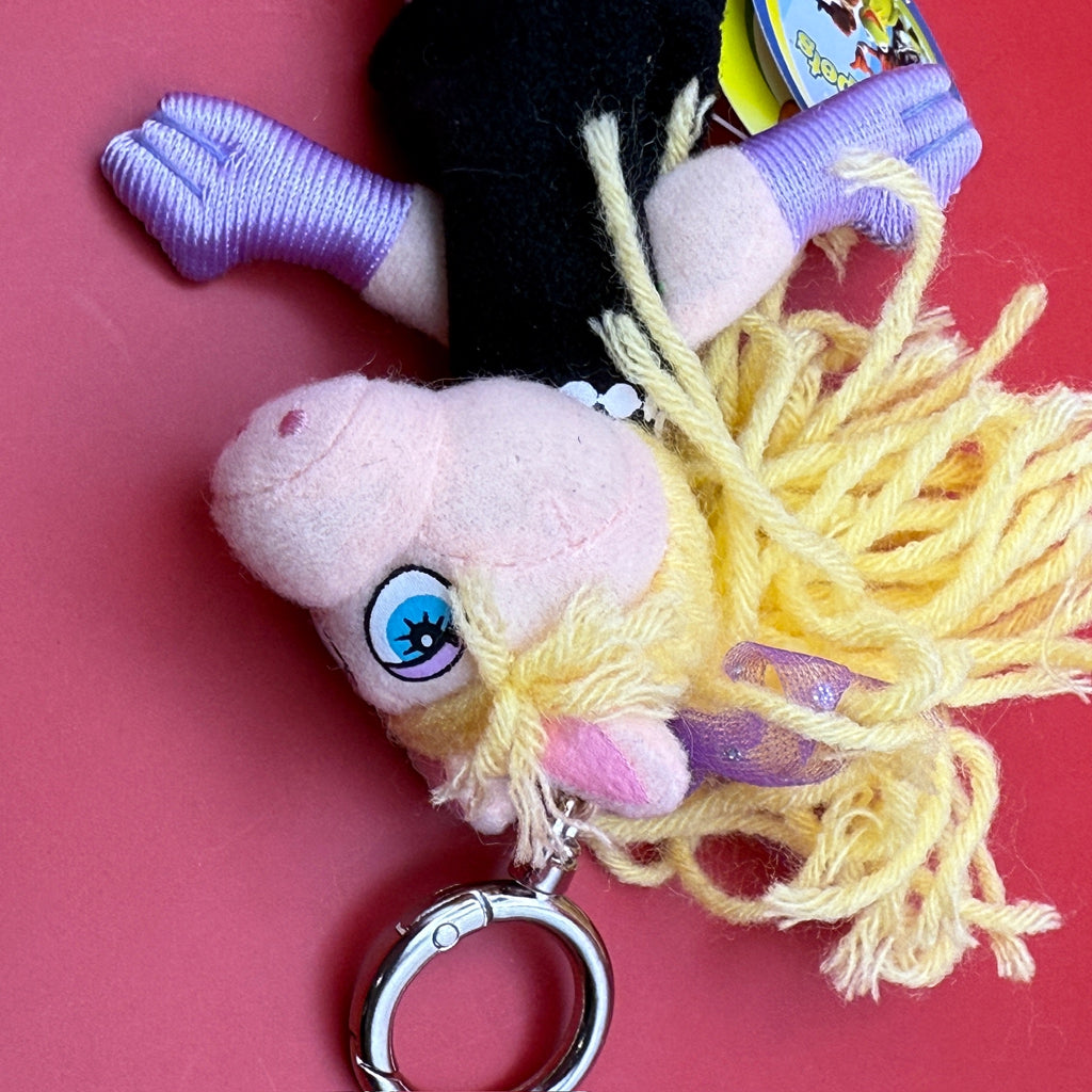 Vintage Y2K Miss Piggy Muppets Mini Plush Bag Charm