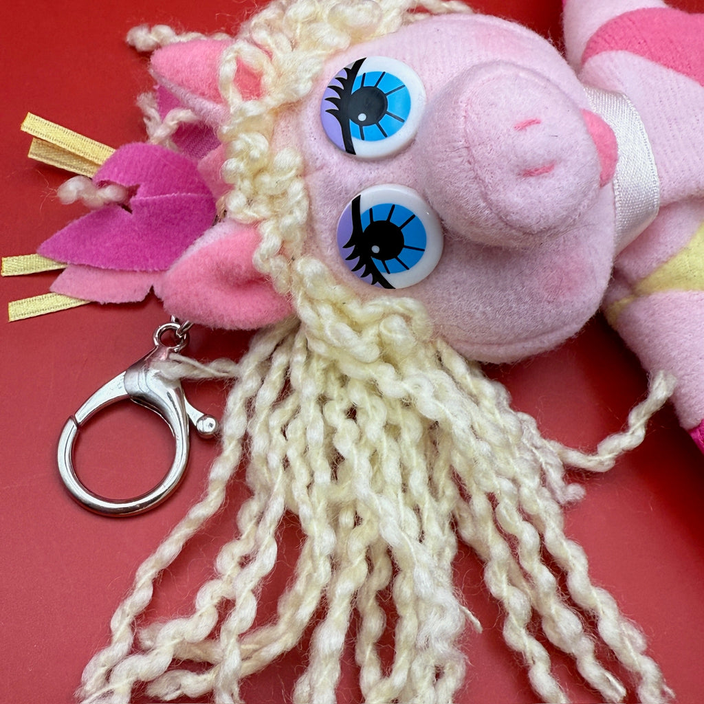 Vintage 1996 Miss Piggy Avon Pink Plushie Bag Charm