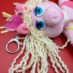 1996 Miss Piggy Avon Pink -  vintage keychain vintage charms for bag nostalgia vintage keychains y2k collectible - Bag Crap