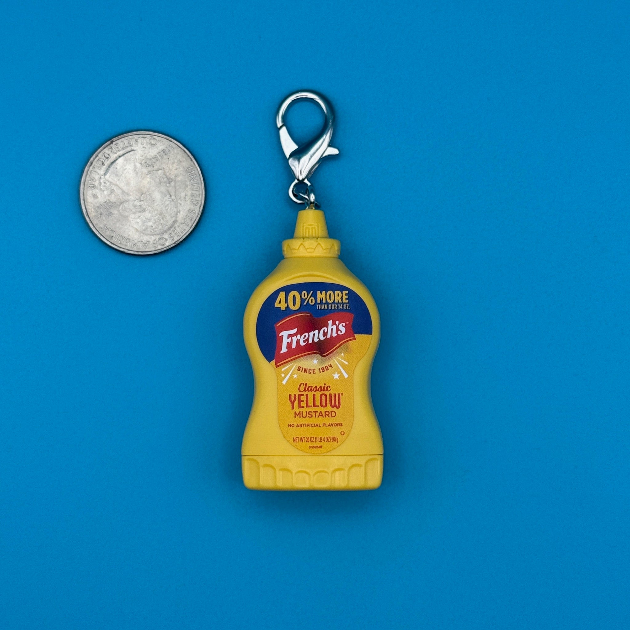 Mini French's Classic Yellow Mustard -  vintage keychain vintage charms for bag nostalgia vintage keychains y2k collectible - Bag Crap