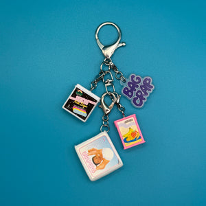 4'  '90s Mini Trinket   Set - vintage bag charm packs nostalgia vintage y2k vintage keychain vintage charms for bag nostalgia vintage keychains y2k collectible - Bag Crap