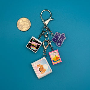 4'  '90s Mini Trinket   Set - vintage bag charm packs nostalgia vintage y2k vintage keychain vintage charms for bag nostalgia vintage keychains y2k collectible - Bag Crap