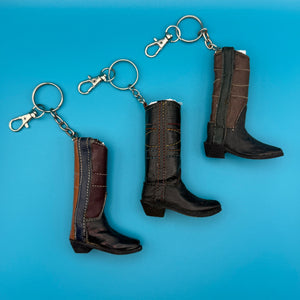 100% Leather Cowboy Boot s -  vintage keychain vintage charms for bag nostalgia vintage keychains y2k collectible - Bag Crap