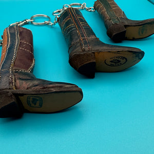 100% Leather Cowboy Boot s -  vintage keychain vintage charms for bag nostalgia vintage keychains y2k collectible - Bag Crap