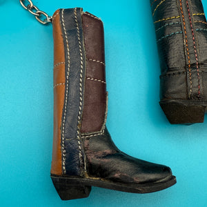 100% Leather Cowboy Boot s -  vintage keychain vintage charms for bag nostalgia vintage keychains y2k collectible - Bag Crap