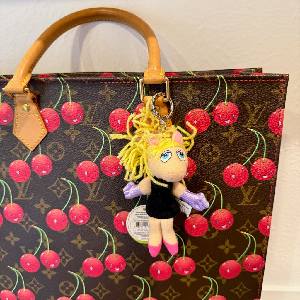 Vintage Y2K Miss Piggy Muppets Mini Plush Bag Charm