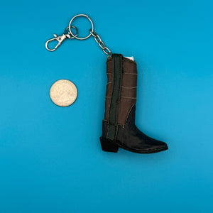100% Leather Cowboy Boot s -  vintage keychain vintage charms for bag nostalgia vintage keychains y2k collectible - Bag Crap
