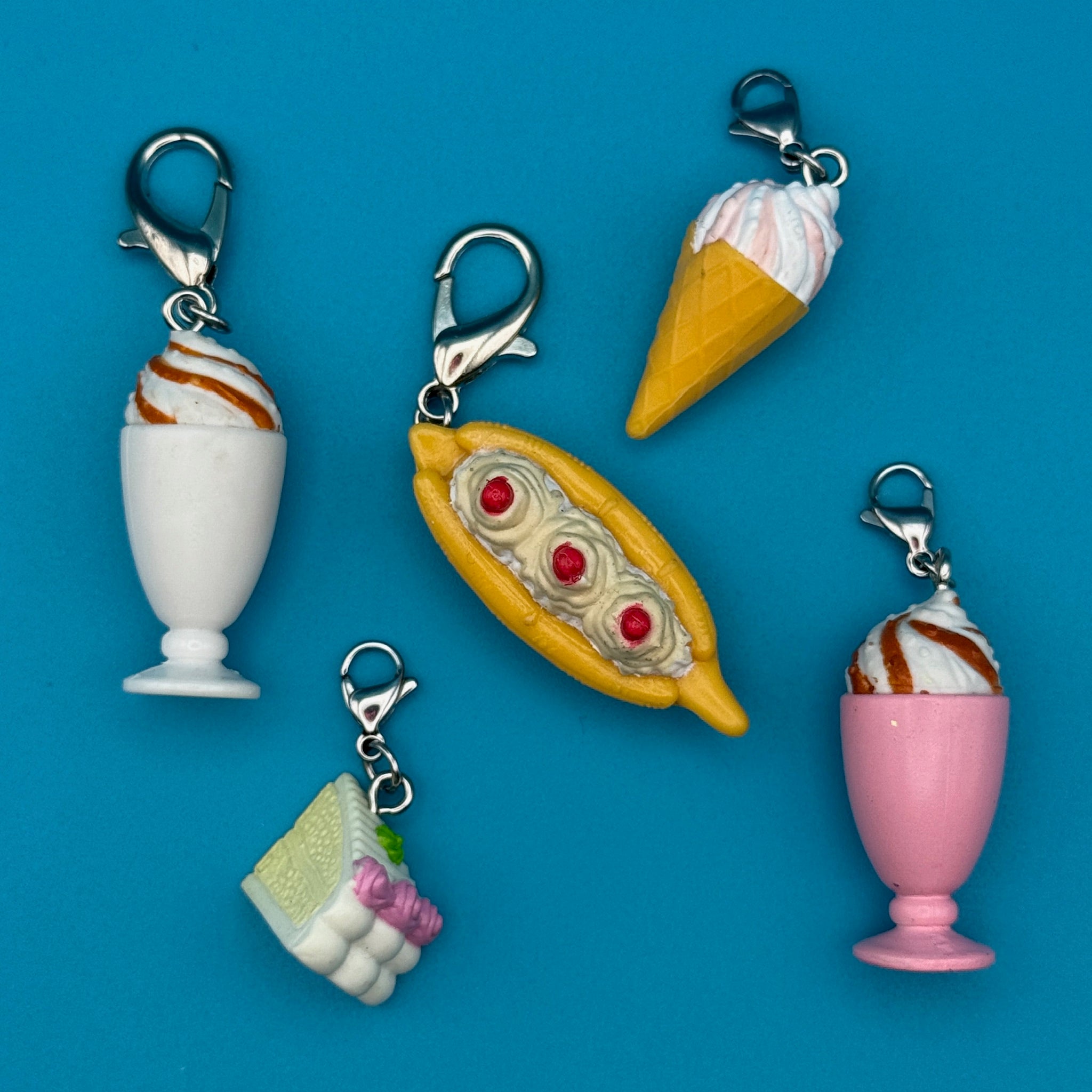 ‘90s Barbie Miniature Dessert  s: You Pick - barbie doll toy pink rare vintage keychain vintage charms for bag nostalgia vintage keychains y2k collectible - Bag Crap