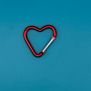 Rainbow Heart Shaped Metal Carabiner Clips: You Pick - clips carabiners charms keychains bag designer vintage keychain vintage charms for bag nostalgia vintage keychains y2k collectible - Bag Crap