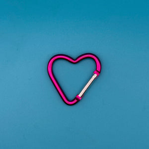 Rainbow Heart Shaped Metal Carabiner Clips: You Pick - clips carabiners charms keychains bag designer vintage keychain vintage charms for bag nostalgia vintage keychains y2k collectible - Bag Crap