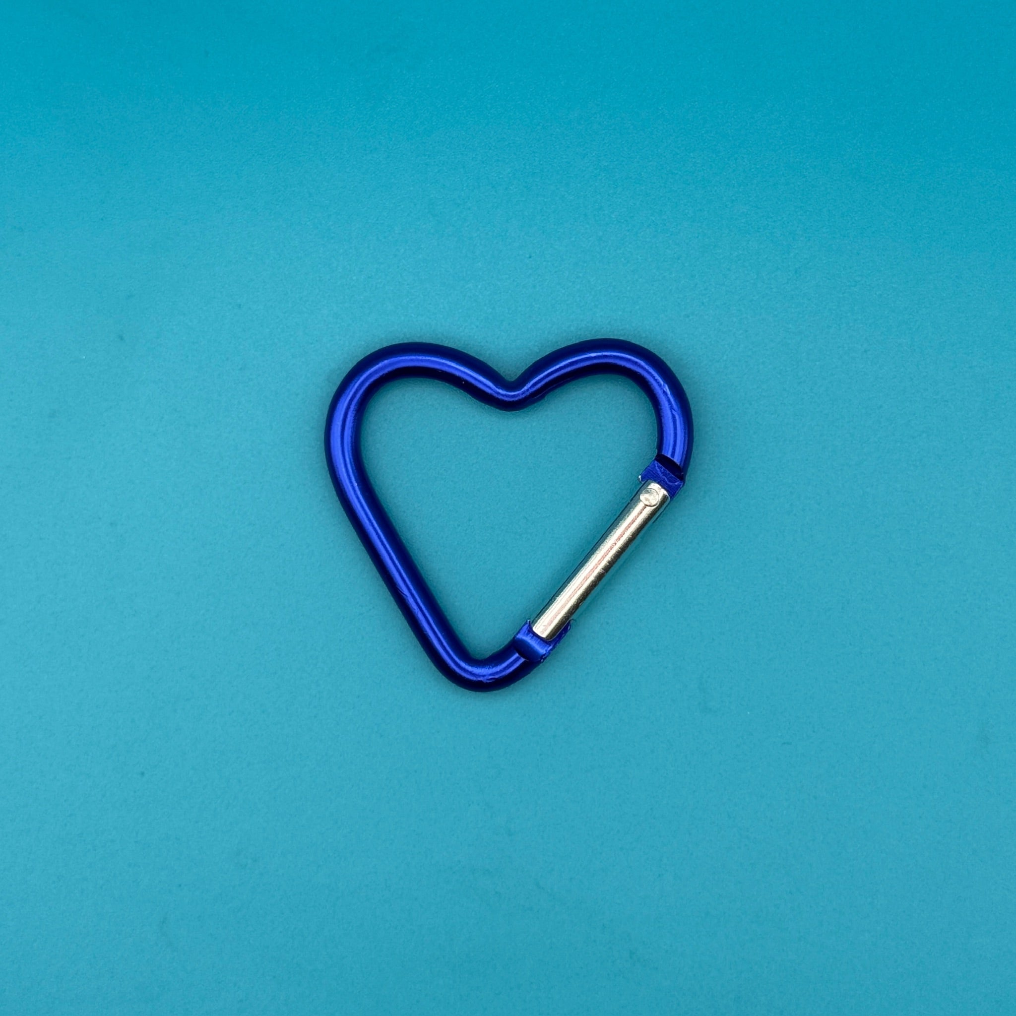 Rainbow Heart Shaped Metal Carabiner Clips: You Pick - clips carabiners charms keychains bag designer vintage keychain vintage charms for bag nostalgia vintage keychains y2k collectible - Bag Crap