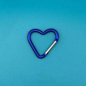 Rainbow Heart Shaped Metal Carabiner Clips: You Pick - clips carabiners charms keychains bag designer vintage keychain vintage charms for bag nostalgia vintage keychains y2k collectible - Bag Crap