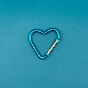Rainbow Heart Shaped Metal Carabiner Clips: You Pick - clips carabiners charms keychains bag designer vintage keychain vintage charms for bag nostalgia vintage keychains y2k collectible - Bag Crap