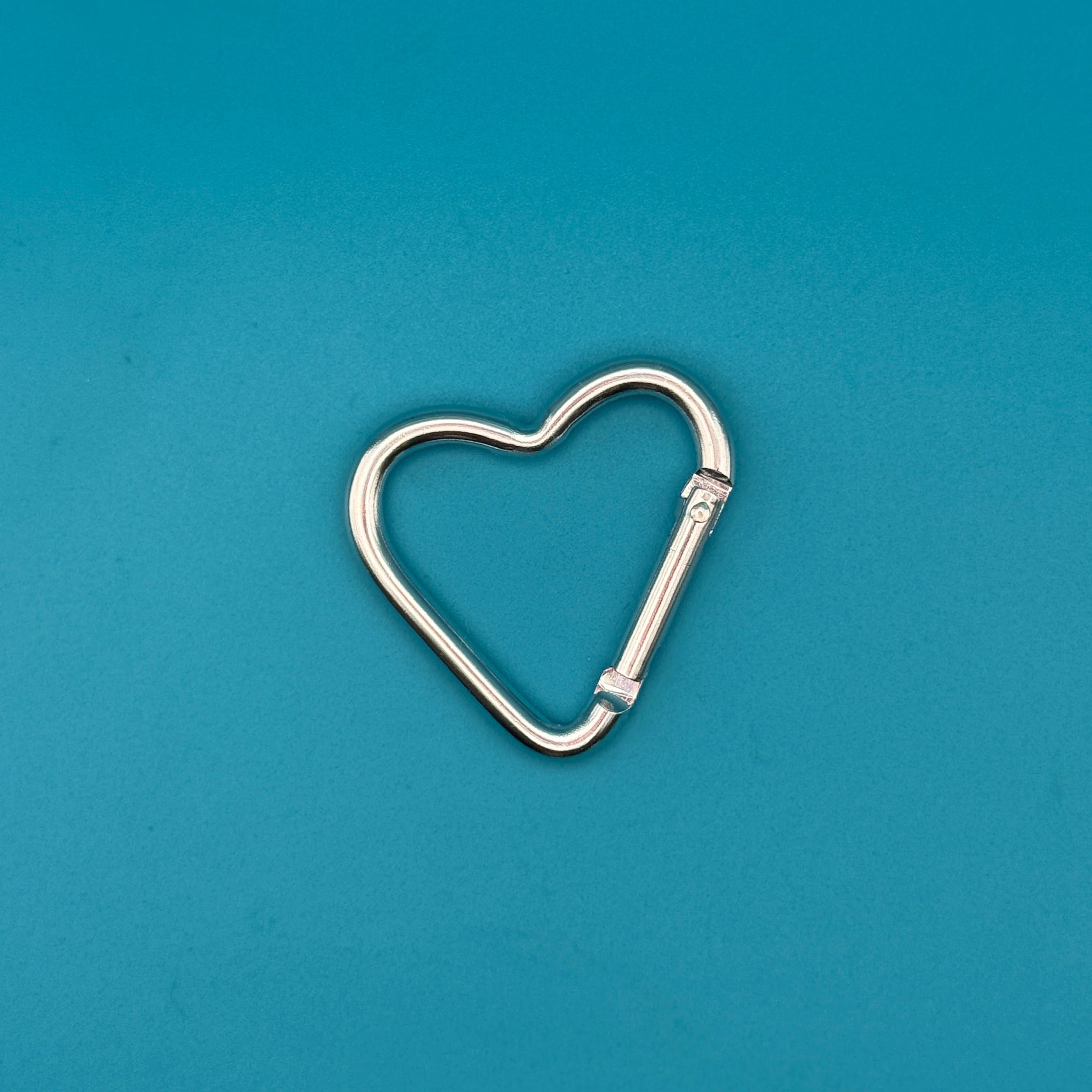 Rainbow Heart Shaped Metal Carabiner Clips: You Pick - clips carabiners charms keychains bag designer vintage keychain vintage charms for bag nostalgia vintage keychains y2k collectible - Bag Crap