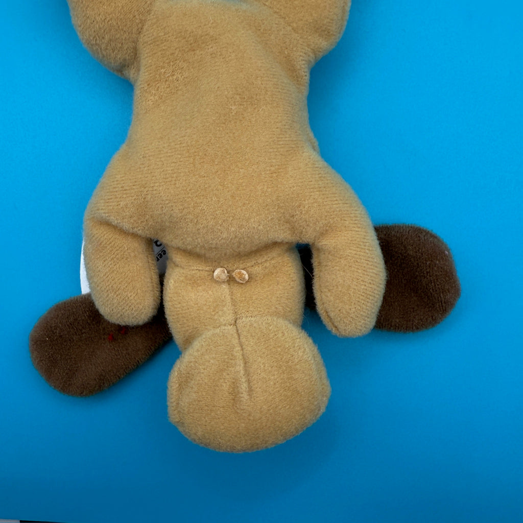 Vintage Teenie Beanie Baby 'Bones' the Dog Plushie Bag Charm