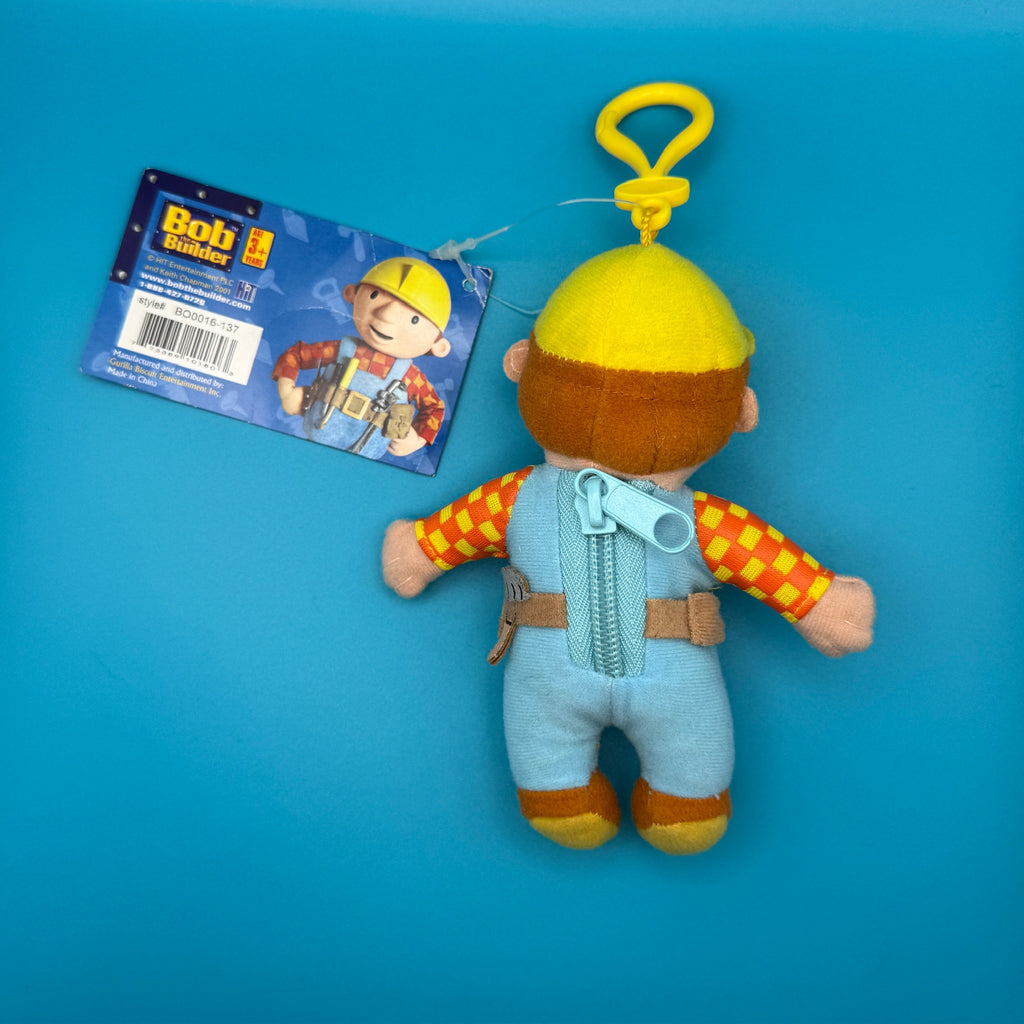 Vintage 2001 Bob the Builder Plush Coin Purse Charm