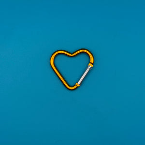 Rainbow Heart Shaped Metal Carabiner Clips: You Pick - clips carabiners charms keychains bag designer vintage keychain vintage charms for bag nostalgia vintage keychains y2k collectible - Bag Crap
