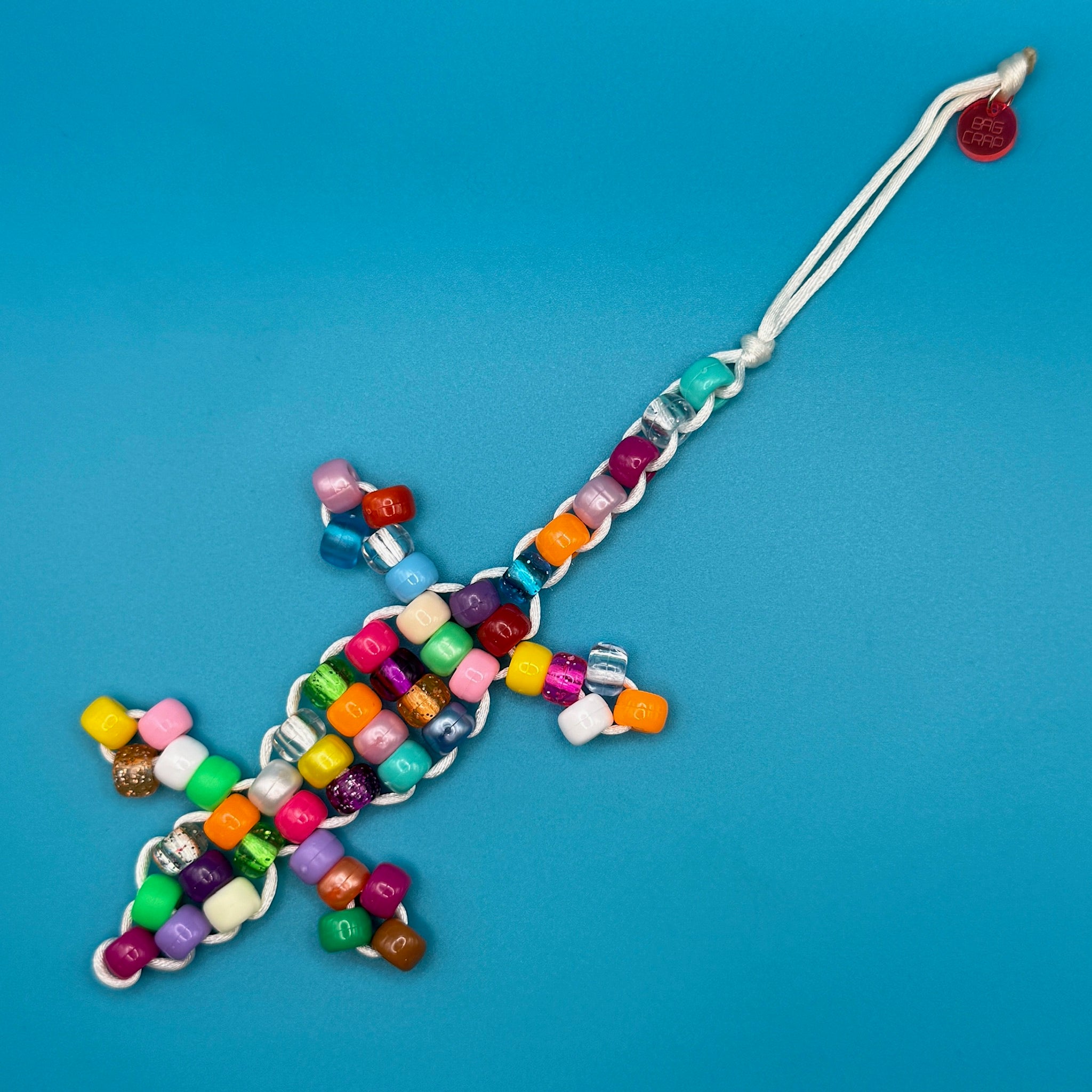 Bead Buddy Colorful Lizard -  vintage keychain vintage charms for bag nostalgia vintage keychains y2k collectible - Bag Crap