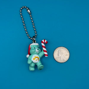 Mini Holiday Care Bear  s -  vintage keychain vintage charms for bag nostalgia vintage keychains y2k collectible - Bag Crap