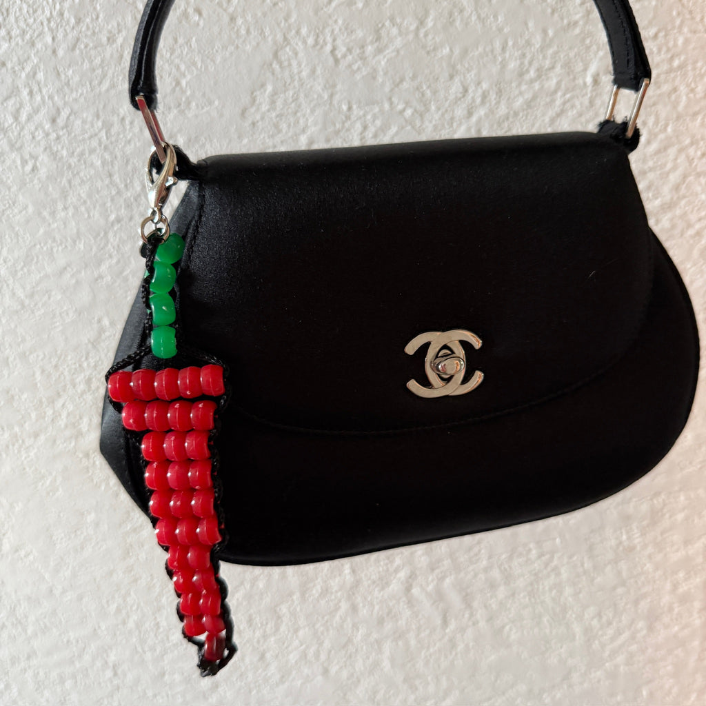 Red Hot Chili Pepper Bead Buddy Bag Charm