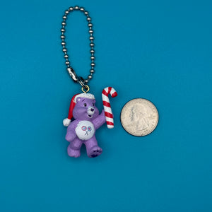 Mini Holiday Care Bear  s -  vintage keychain vintage charms for bag nostalgia vintage keychains y2k collectible - Bag Crap