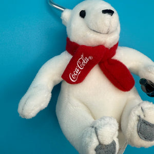Coca-Cola Polar Bear Plush -  vintage keychain vintage charms for bag nostalgia vintage keychains y2k collectible - Bag Crap