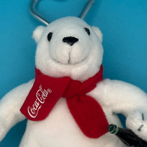 Coca-Cola Polar Bear Plush -  vintage keychain vintage charms for bag nostalgia vintage keychains y2k collectible - Bag Crap