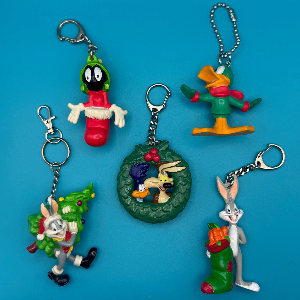 Vintage Holiday Looney Tunes Character Bag Charms