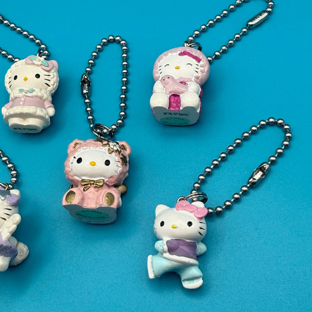 Vintage Y2K Pink Holiday Hello Kitty Bag Charms