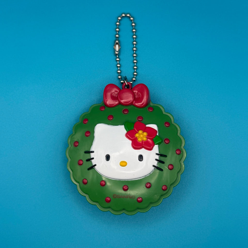 Vintage Holiday Hello Kitty Wreath Bag Charm